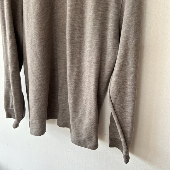 Calvin Klein Pullover Mens XXL Gray 1/4 Zip Sweater 2XL Classic Preppy - Picture 3 of 6